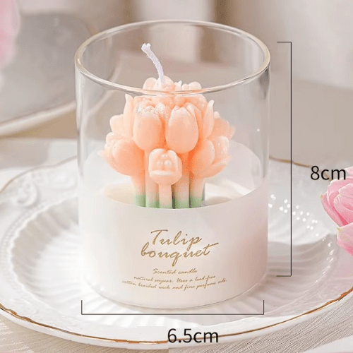 Bougie - Bouquet de Tulipe - Mon Repos Mérité