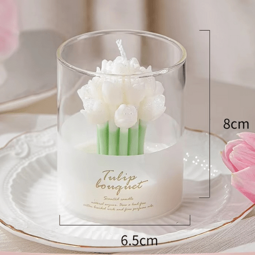 Bougie - Bouquet de Tulipe - Mon Repos Mérité