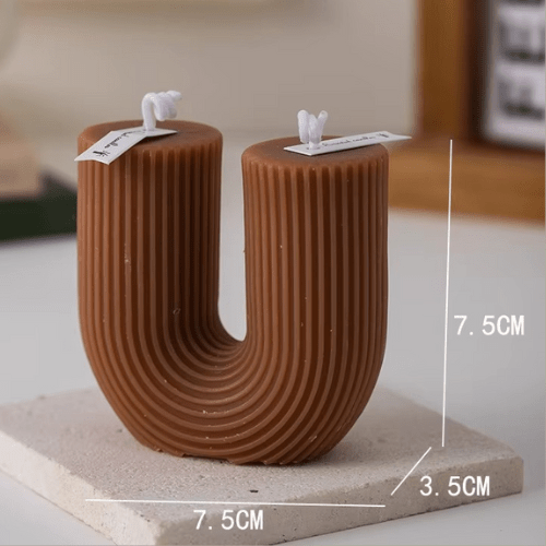 Bougies Parfumées en Forme de U - Mon Repos Mérité