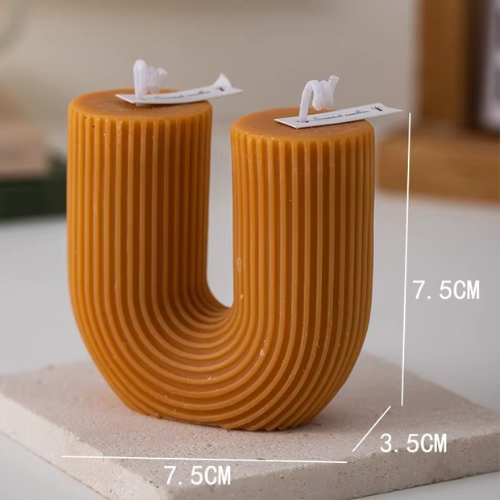 Bougies Parfumées en Forme de U orange