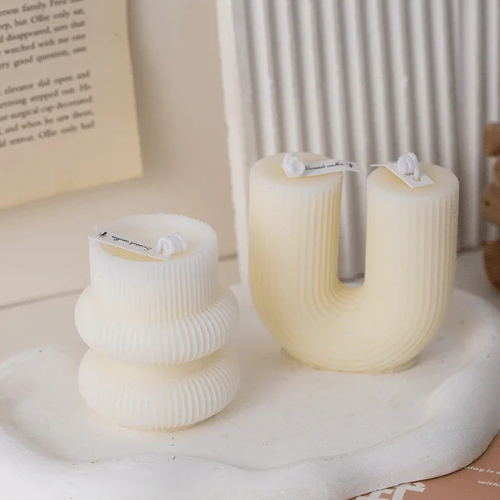 Bougies Parfumées en Forme de U naturelle
