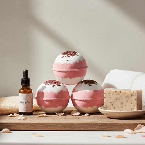 Boules de Bain - Rose - Mon Repos Mérité