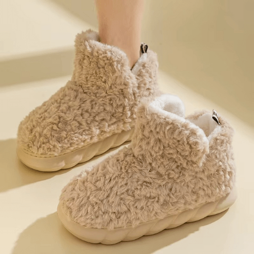 Chaussons Femme CloudyFeet marron