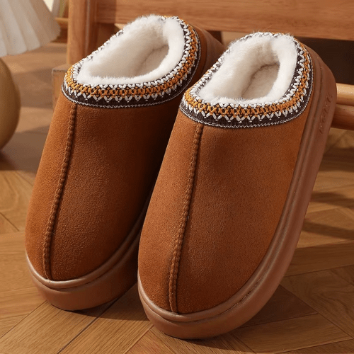 Chaussons Femme CozyStep marron