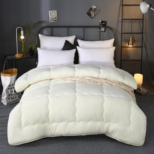 couverture lestée adulte 220x240 cm blanc