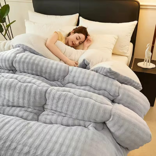 couverture lestée douce lovesleep gris