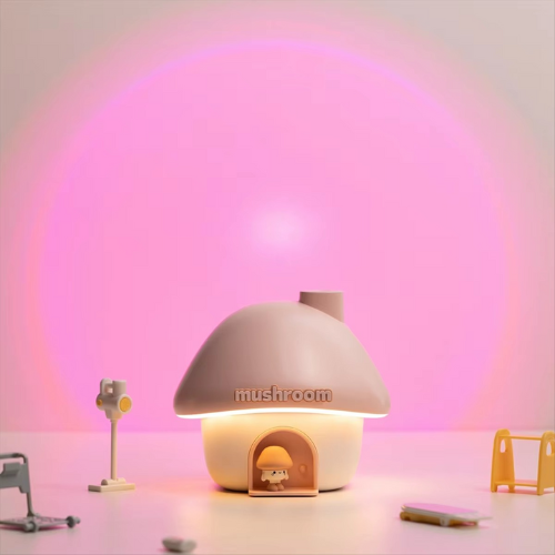 Diffuseur aux Huiles Essentielles Champi lumière rose
