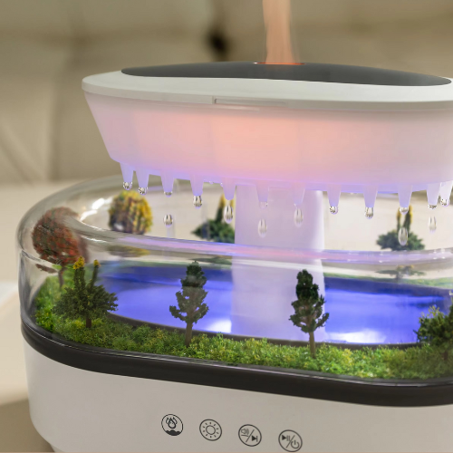 diffuseur aux huiles essentielles simulateur de pluie