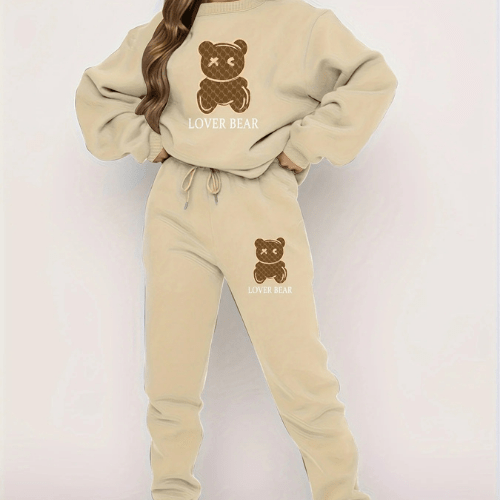 Ensemble Jogging Femme | Ours - 2pcs - Mon Repos Mérité