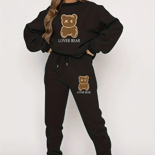 Ensemble Jogging Femme | Ours - 2pcs - Mon Repos Mérité