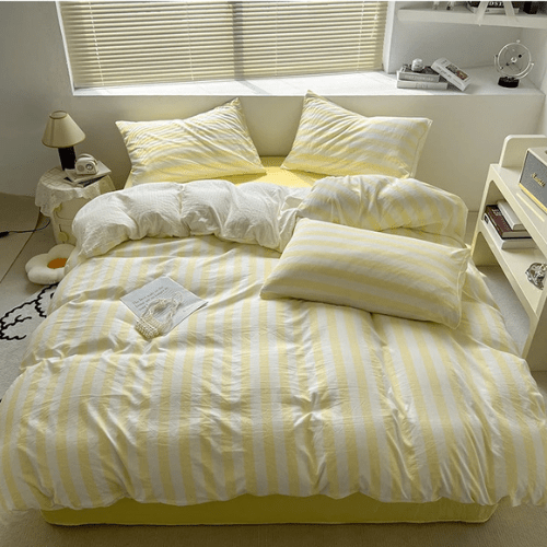 Housse de Couette 220x240 - Rayée | 4pcs - Mon Repos Mérité