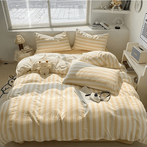 Housse de Couette 220x240 - Rayée | 4pcs - Mon Repos Mérité