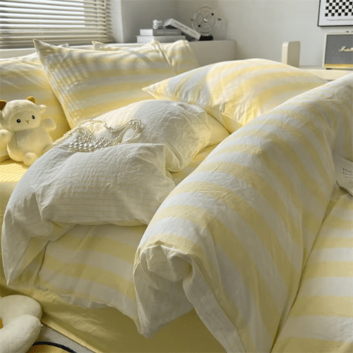 Housse de Couette 220x240 - Rayée | 4pcs - Mon Repos Mérité