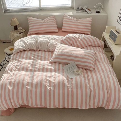 Housse de Couette 220x240 - Rayée | 4pcs - Mon Repos Mérité