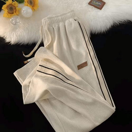 Pantalon Femme Confortable - Velours Côtelé - Mon Repos Mérité