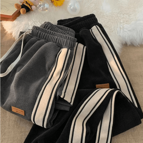 Pantalon Femme Confortable - Velours Côtelé - Mon Repos Mérité