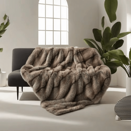 Plaid Doux Fausse Fourrure | Noctia™ - Mon Repos Mérité