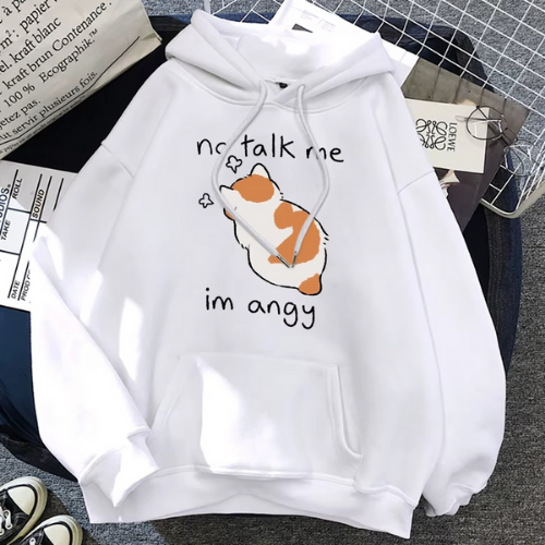 sweat a capuche miouka blanc
