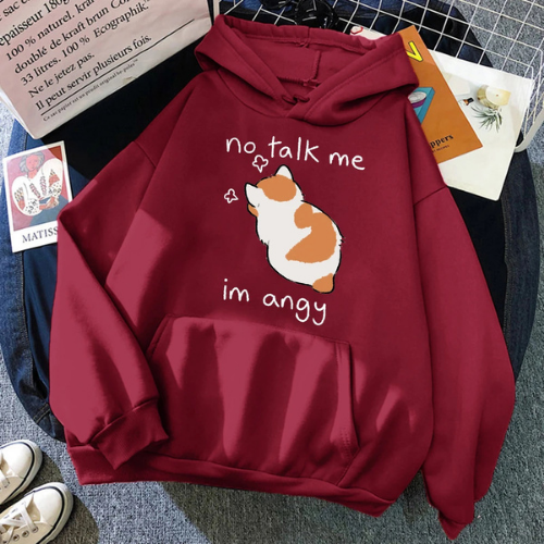 sweat a capuche miouka rouge