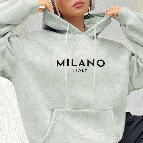 sweat a capuche milano gris