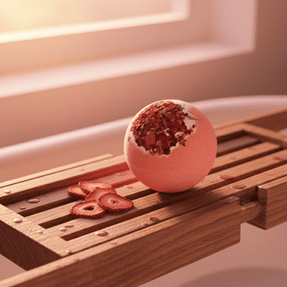 Bombe de Bain Moussant - Fraise - Mon Repos Mérité