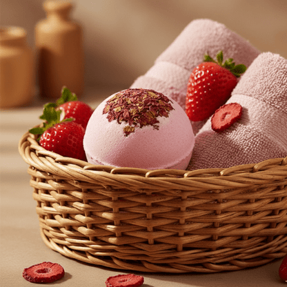 Bombe de Bain Moussant - Fraise - Mon Repos Mérité
