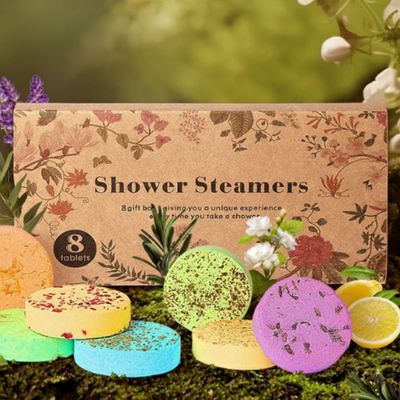 bombe de douche spa naturel dans la nature