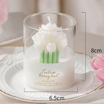 Bougie - Bouquet de Tulipe - Mon Repos Mérité