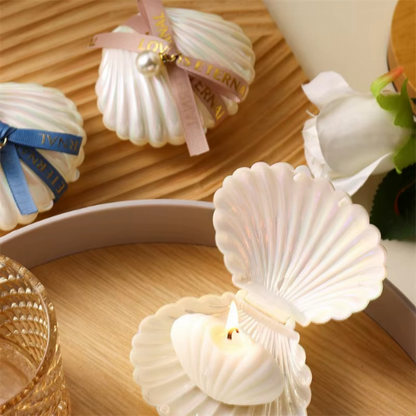 bougies coquillage cadeau