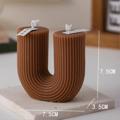 Bougies Parfumées en Forme de U - Mon Repos Mérité