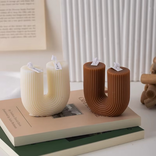 Bougies Parfumées en Forme de U sans fumée