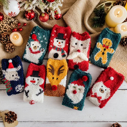 chaussette de noel polaire familial