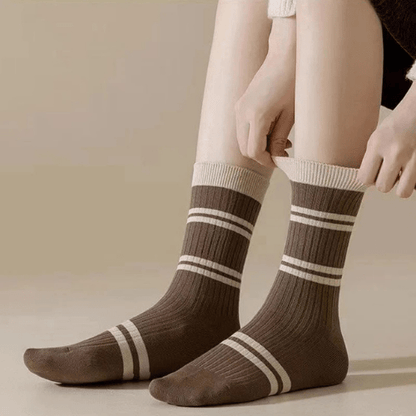 Chaussette Femme Marron - 10 paires - Mon Repos Mérité