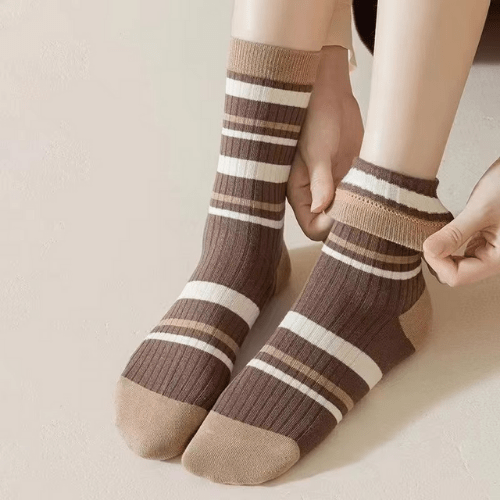 Chaussette Femme Marron - 10 paires - Mon Repos Mérité