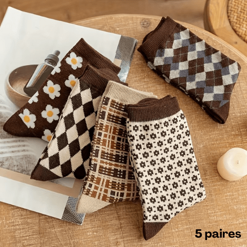 Chaussettes Femme | CosySock™ - 5 paires - Mon Repos Mérité