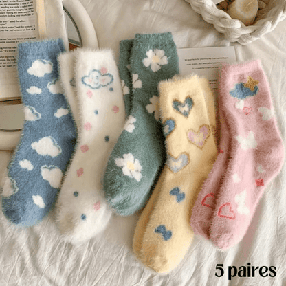 Chaussettes Femme | FuzzySock™ - 5 paires - Mon Repos Mérité
