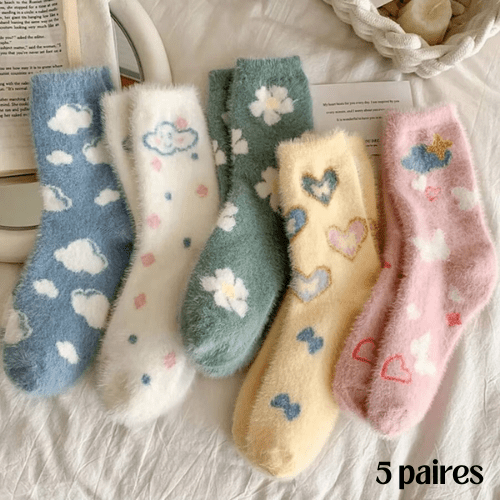 Chaussettes Femme | FuzzySock™ - 5 paires - Mon Repos Mérité