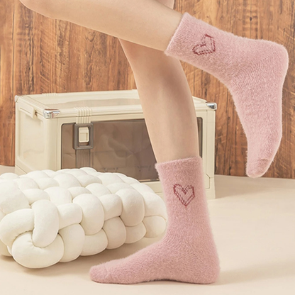 chaussettes pour femme coeur chaude