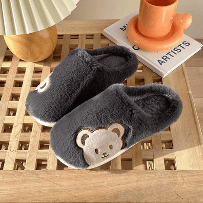 chaussons femme CosyBear™ gris