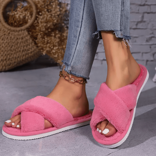 Chaussons Femme | CozyFeet sangle croisée