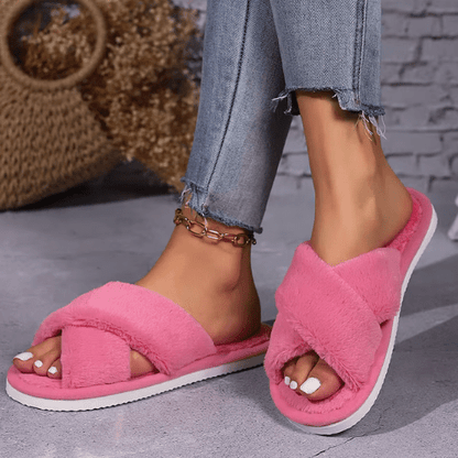 Chaussons Femme | CozyFeet sangle croisée