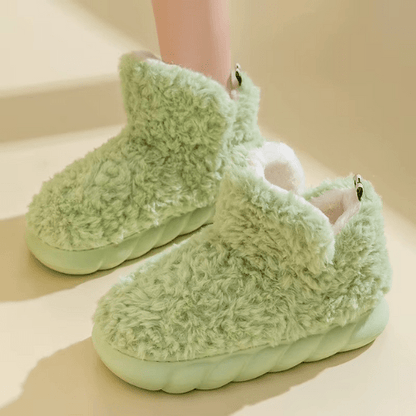 chaussons pour femme cloudyfeet vert