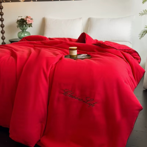 couette d'été naturelle en soie de mûrier rouge