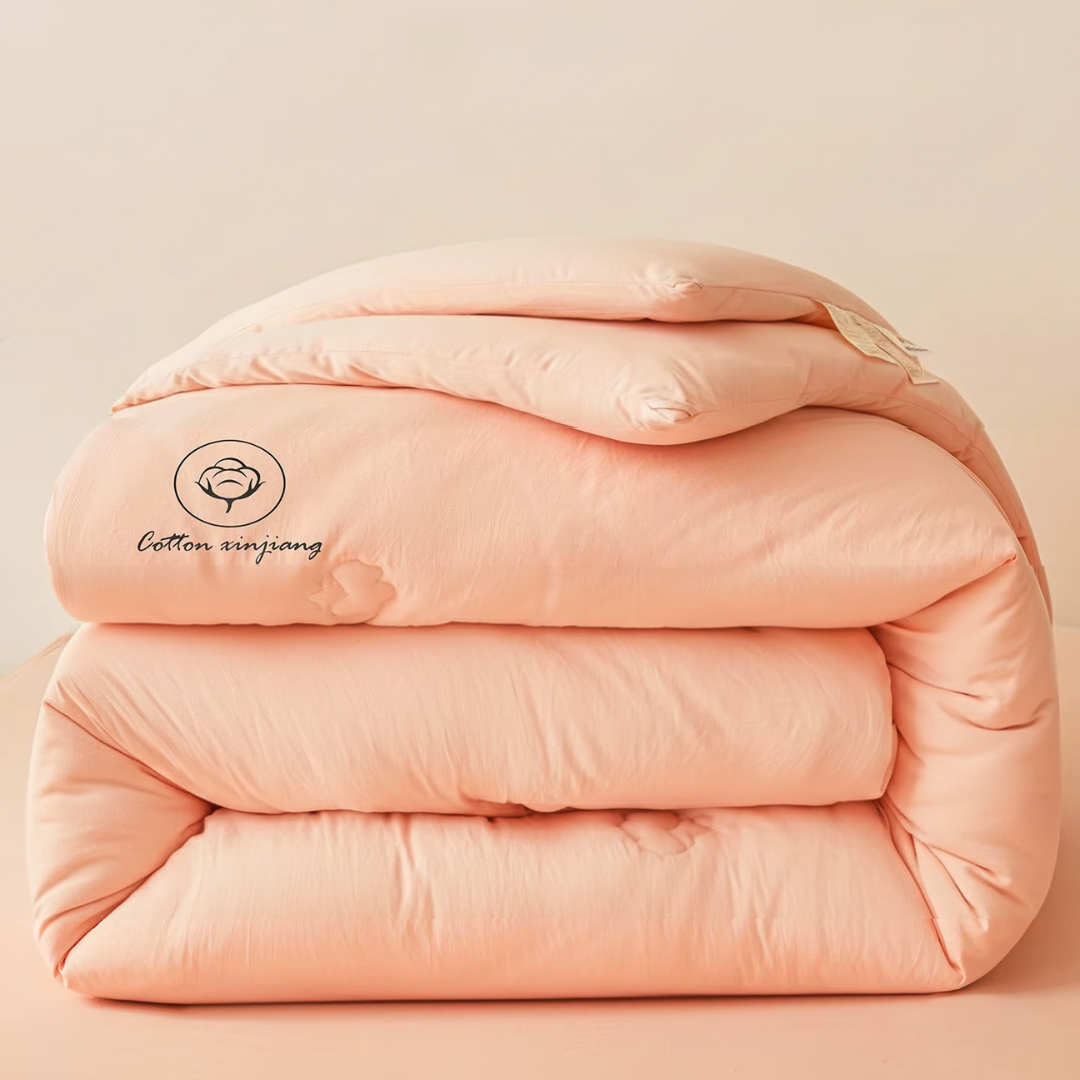 couette légère pour l'été whool rose