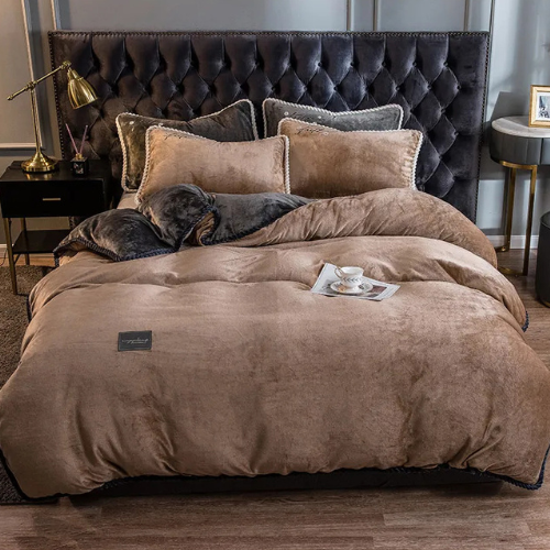 couette lestée apaisante détachable beige