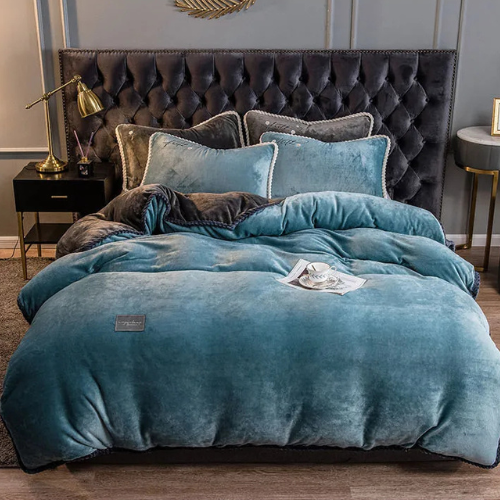 couette lestée apaisante détachable bleu