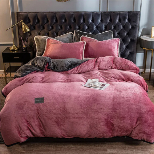 couette lestée apaisante détachable rose