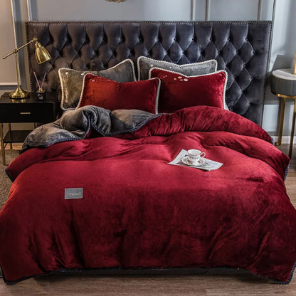 couette lestée apaisante détachable rouge