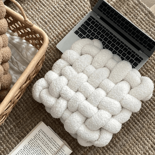 Coussin Décoratif Blanc - Mon Repos Mérité