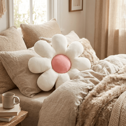 Coussin Marguerite - Mon Repos Mérité